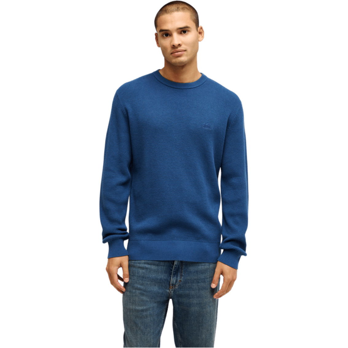 2026 Quiksilver Mens Waffle Sweater EQYSW03342 - Dark Denim